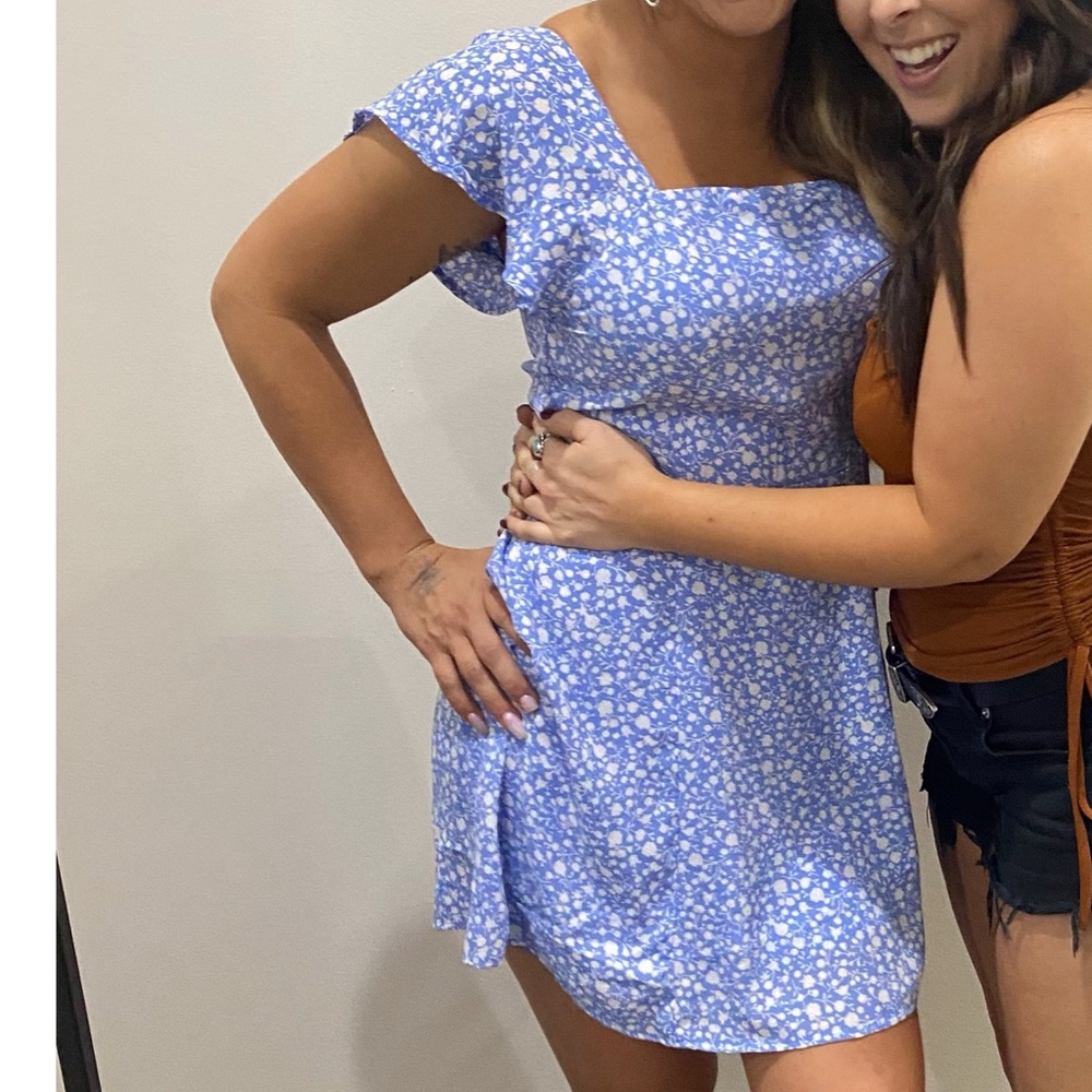 Blue vacation dress